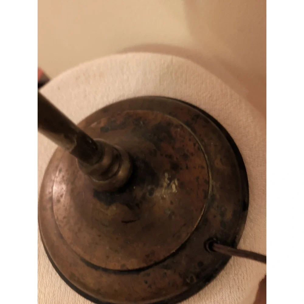 Antique Handel  All Brass Gooseneck  Lamp. Rare.Cloth Tag.Industrial Styled.